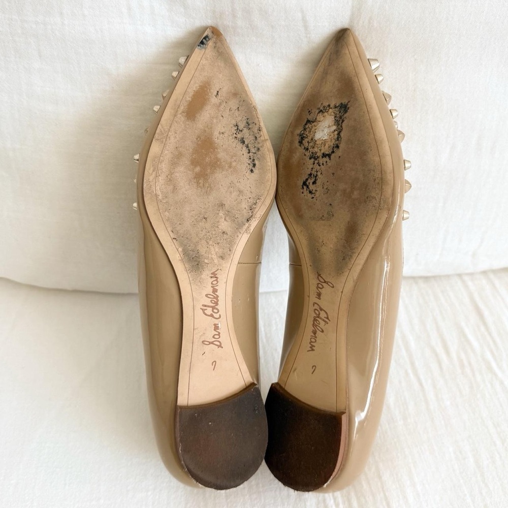 Sam Edelman Nude Savana Studded Flats - Picture 6 of 7